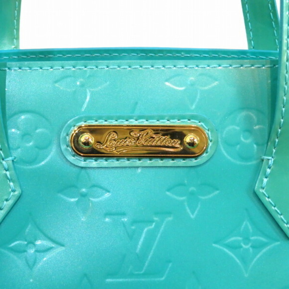 LOUIS VUITTON Vernis Wilshire PM M91724 Blue Lagon Bag Handbag Ladies - Picture 5 of 9